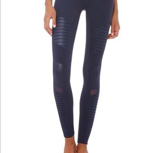 Alo Yoga Navy Blue Moto Leggings Size XS